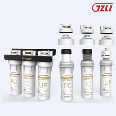 Quick Change Housing - Kitchen Series - 3 Stage Filter (WS-PF3-10'')